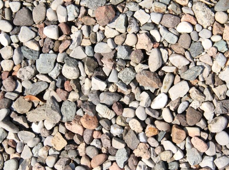 Gravel, pebbles, or shell- landscaping maintenance
